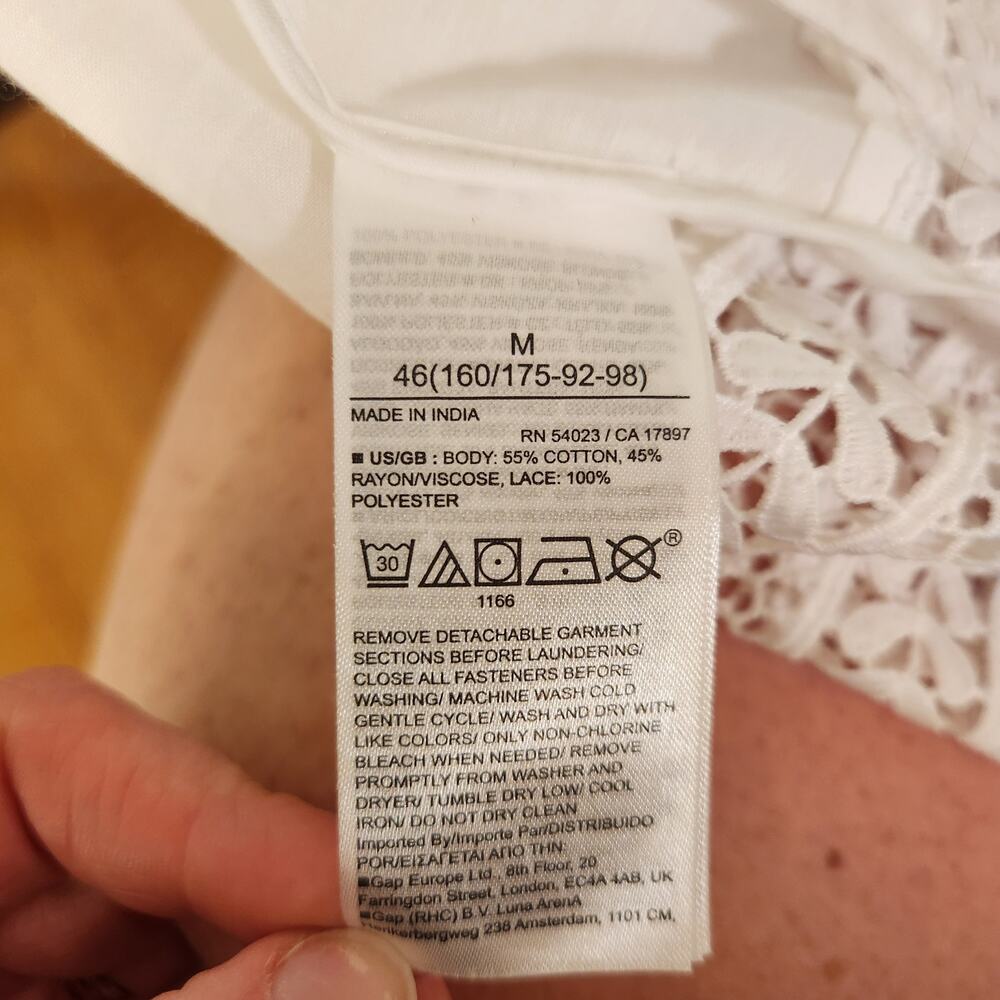 BANANA REPUBLIC NWT White Auriene Lace Maxi Dress, Size Medium - Picture 13 of 15